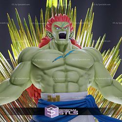 Bojack Super Saiyan 3D Model Sculpture