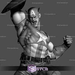 Captain American with Shield 3D Printer Files