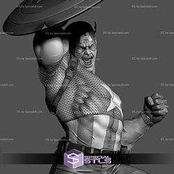 Captain American with Shield 3D Printer Files