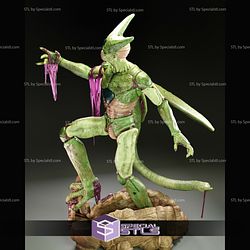 Cell Dragonball Realistic 3D Model Sculpture