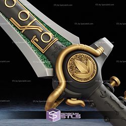 Cosplay STL Files Green Ranger Dagger