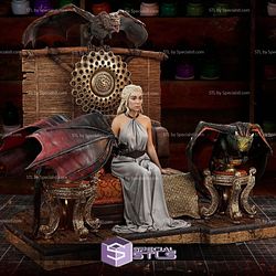 Daenerys Targaryen New Diorama 3D Model Sculpture