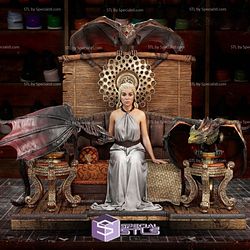 Daenerys Targaryen New Diorama 3D Model Sculpture