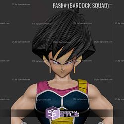 Fasha Bardock Squad 3D Model Sculpture