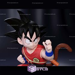 Goku Kid Kung Fu 3D Model Sculpture