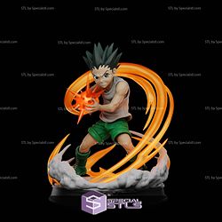 Gon Freecss Battle Hunter X Hunter 3D Model Sculpture