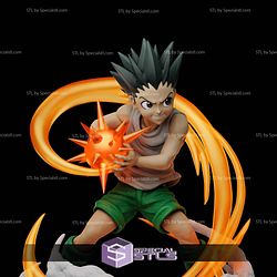 Gon Freecss Battle Hunter X Hunter 3D Model Sculpture