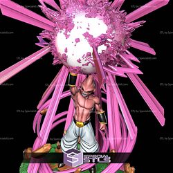 Kid Buu Planet Burst 3D Model Sculpture