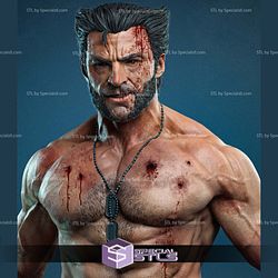 Logan and Blood 3D Model Sculpture