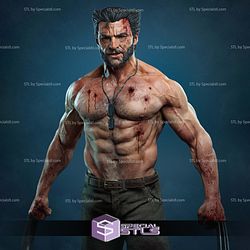 Logan and Blood 3D Model Sculpture