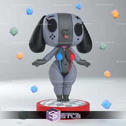 Nintendo Switch Dog Fanart NSFW 3D Model Sculpture