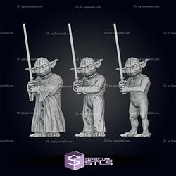 Old Yoda Pose 3 3D Printer Files