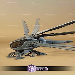 Ornithopter Dune 3D Model Sculpture