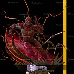 Red Death Running 3D Model Sculpture