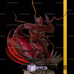 Red Death Running 3D Model Sculpture