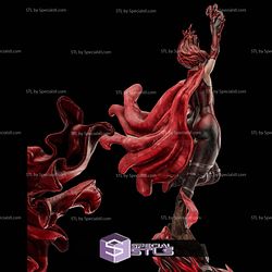 Red Scarlet Witch 3D Model Sculpture