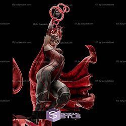 Red Scarlet Witch 3D Model Sculpture