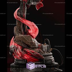 Red Scarlet Witch 3D Model Sculpture