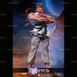 Ryu White Suit Street Fighter 3D Printer Files