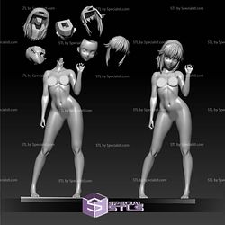 Sexy Anime Girl Basic 3D Printer Files