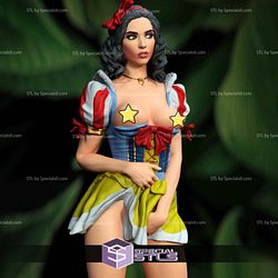 Snow White NSFW and Rabbit 3D Model Sculpture