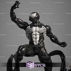 Symbiote Spiderman in Battle 3D Model Sculpture