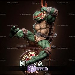 TMNT Michelangelo Pizza House 3D Model Sculpture