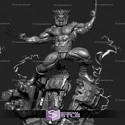 Wolverine Sentinel 3D Model Sculpture