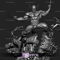 Wolverine Sentinel 3D Model Sculpture