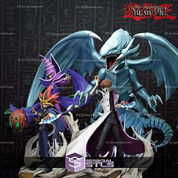 Yu Gi Oh Diorama 3D Model Sculpture