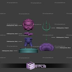 Aquaman Chibi Trident 3D Printer Files