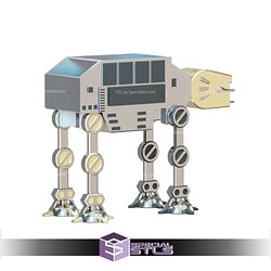 AT-AT Walker Chair Caddy 3D Printer Files