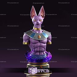 Beerus Sama Bust V2 3D Printer Files