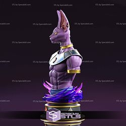 Beerus Sama Bust V2 3D Printer Files