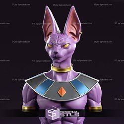 Beerus Sama Bust V2 3D Printer Files