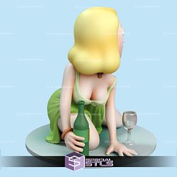 Beth Rick an Morty 3D Model Sculpture