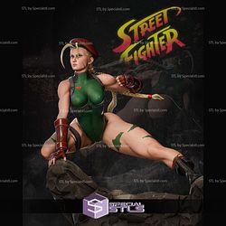 Cammy Fighting Rock Base 3D Model Sculpture