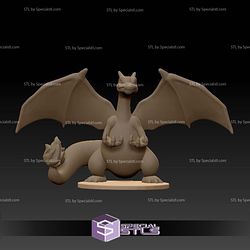 Charizard Joystick Holder 3D Model Sculpture