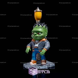 Chibi Frankenstein 3D Model Sculpture