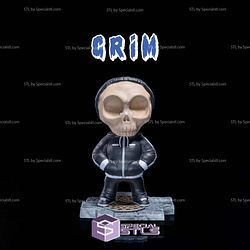 Chibi Grim 3D Model Sculpture