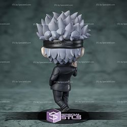 Chibi Satoru Gojo 3D Model Sculpture