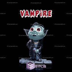 Chibi Vampire 3D Model Sculpture