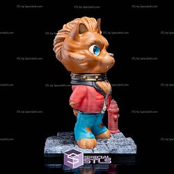 Chibi Werewolf 3D Model Sculpture