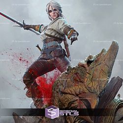 Ciri the Witcher and Demon 3D Printer Files