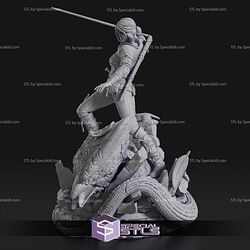 Ciri the Witcher and Demon 3D Printer Files