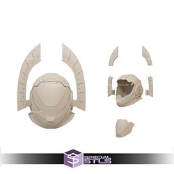 Cosplay STL Files Helldivers Saviour of the Free Helmet