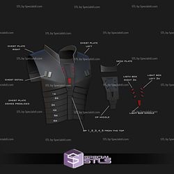 Cosplay STL Files Inquisitor Starkiller Armor