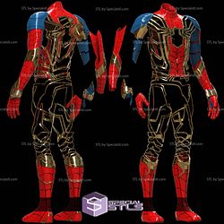 Cosplay STL Files Iron Spider Man Infinity War Suit 3D Printer Files