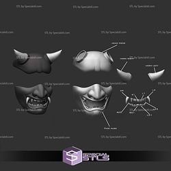 Cosplay STL Files Oni Headgear