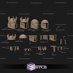 Cosplay STL Files The Mandalorian Supercommando helmet